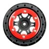 Best Sale 🎁 Pro-Line Racing 1/10 Split Six Front 2.2"/3.0" 12mm Short Course Wheels (2) Red/Blk ❤️