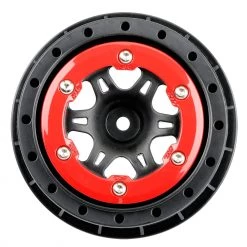 Best deal 😍 Pro-Line Racing 1/10 Split Six Rear 2.2"/3.0" 12mm Short Course Wheels (2) Red/Black 🔔