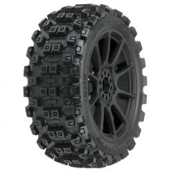 New 🔔 Pro-Line Racing 1/8 Badlands MX M2 Fr/Rr Buggy Tires Mounted 17mm Black Mach 10 (2) 🥰