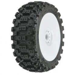 Best Pirce 👏 Pro-Line Racing 1/8 Badlands MX M2 Front/Rear Buggy Tires Mounted 17mm White (2) ❤️