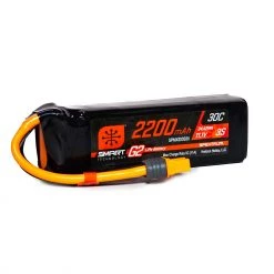 Best deal ✔️ Spektrum 11.1V 2200mAh 3S 30C Smart G2 LiPo Battery: IC3 😉