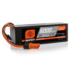 Coupon ✨ Spektrum 11.1V 5000mAh 3S 100C Smart Hardcase LiPo Battery: IC5 😉
