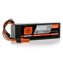 Outlet 👍 Spektrum 14.8V 5000mAh 4S 100C Smart Hardcase LiPo Battery: IC5 ✔️