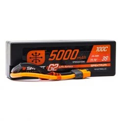 Best Pirce 🛒 Spektrum 11.1V 5000mAh 3S 100C Smart G2 Hardcase LiPo Battery: IC3 👍