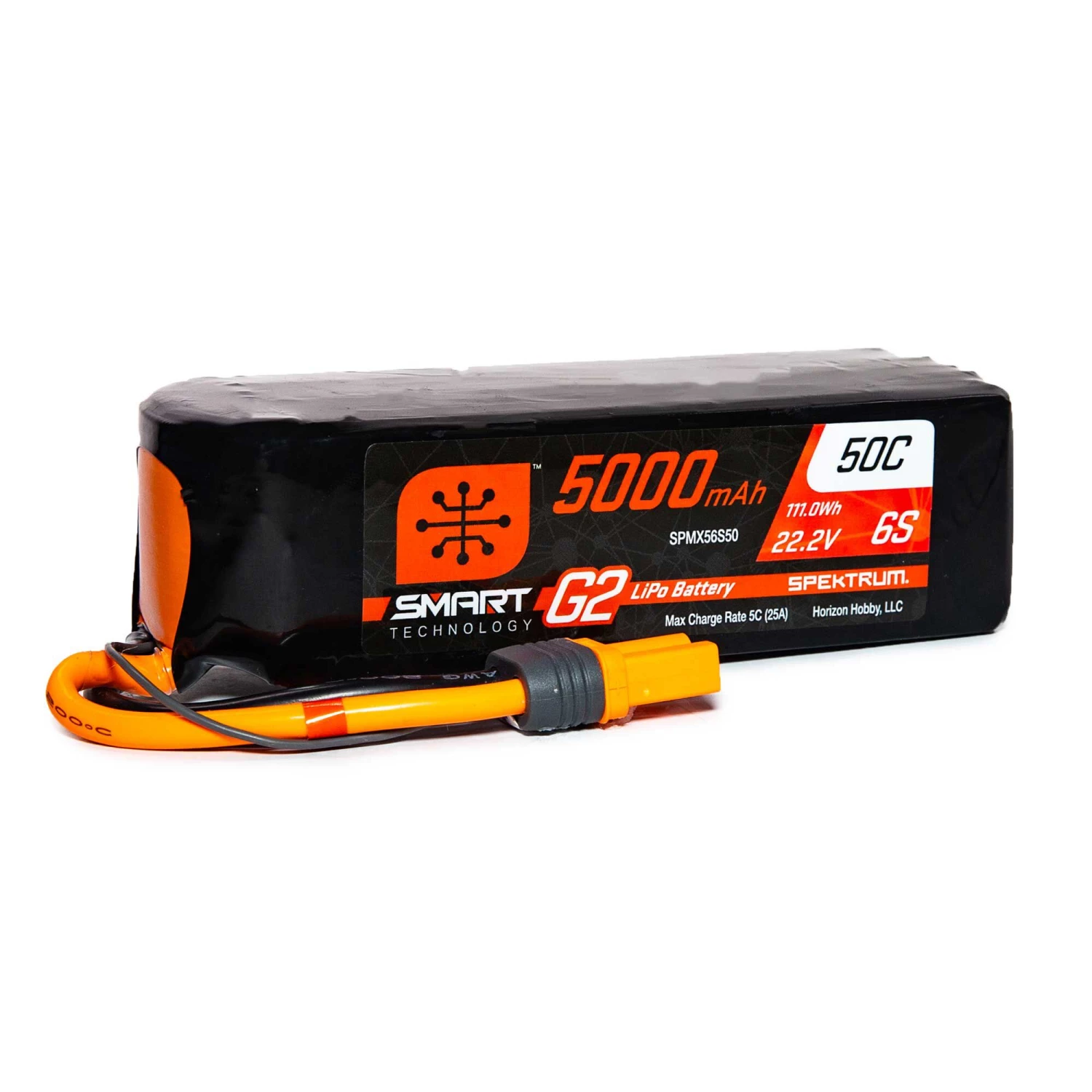 Outlet 🔔 Spektrum 22.2V 5000mAh 6S 50C Smart G2 LiPo Battery: IC5 🛒 1 Outlet 🔔 Spektrum 22.2V 5000mAh 6S 50C Smart G2 LiPo Battery: IC5 🛒