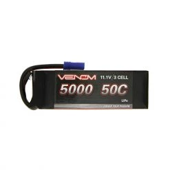Flash Sale 🎉 Venom 11.1V 5000mAh 50C 3S LiPo Battery: EC5 🎉