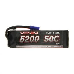 Flash Sale ✨ Venom 11.1V 5200mAh 50C 3S LiPo Battery: EC5 👍